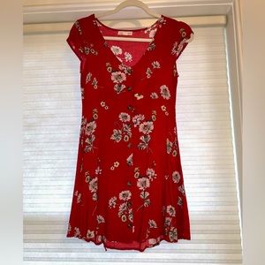 Aeropostale red flower dress